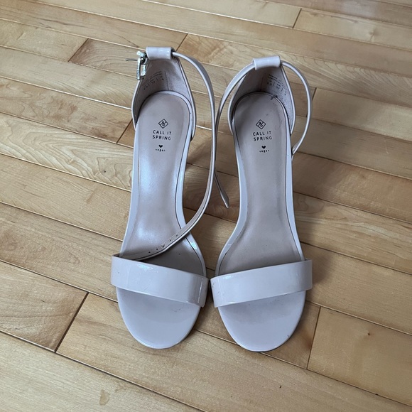 Call it spring heels - worn once. Nude/pink colour - Picture 2 of 2